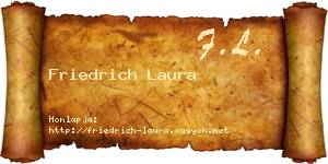 Friedrich Laura névjegykártya
