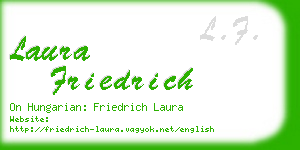 laura friedrich business card